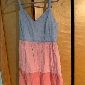 Cynthia Rowley Blue and Pink Mini Dress